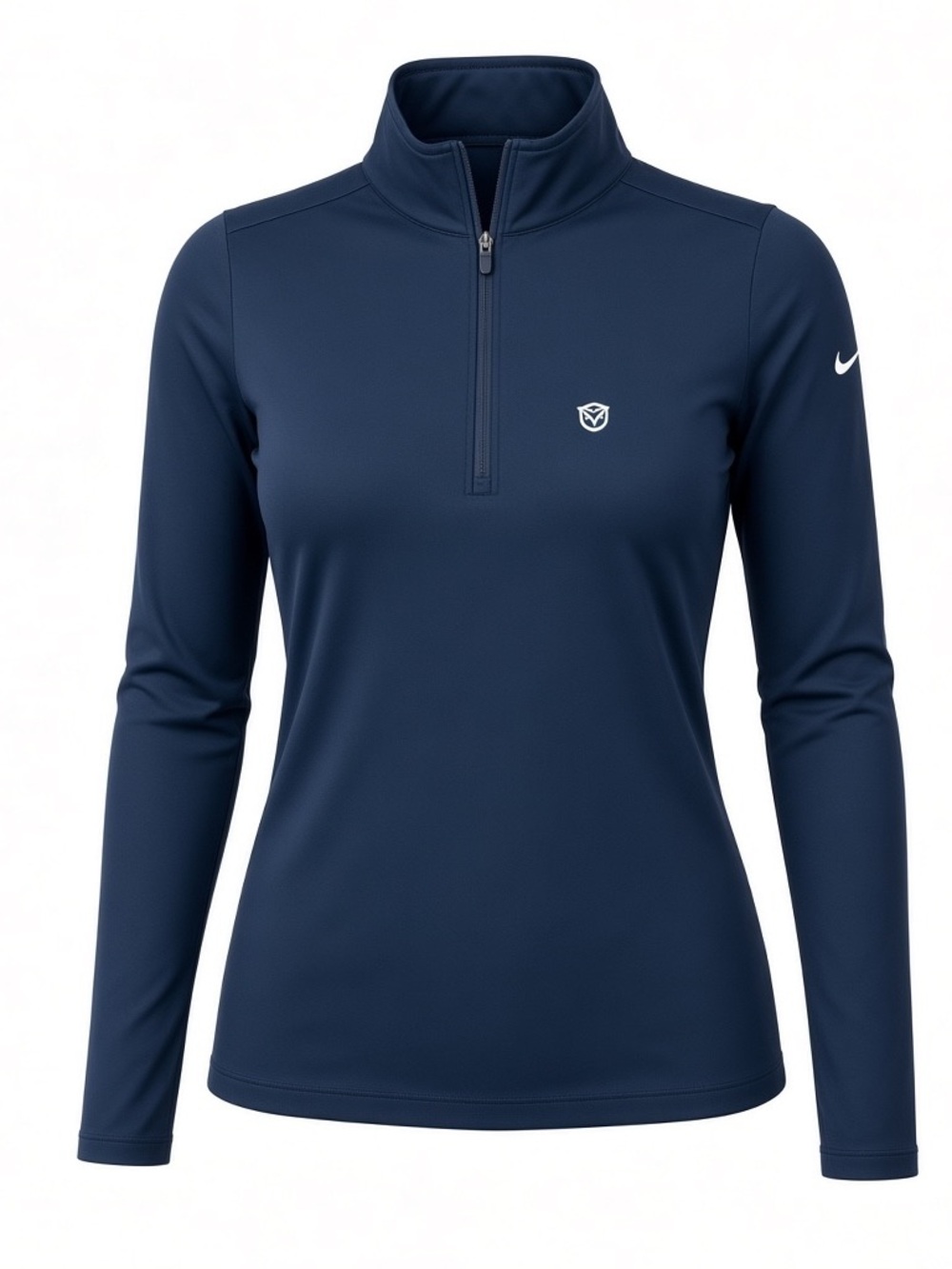 Nike Golf Dri-Fit 1/4 Zip Pullover M Black Owl Sage Valley Golf Course GolfCore